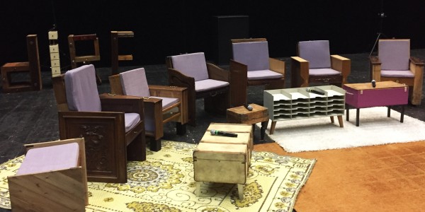 Un décor d’Emmaüs Made pour les tables rondes du centenaire de la Fondation Cognacq-Jay