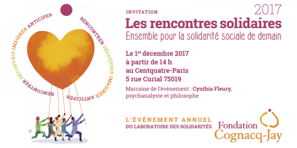 Invitation 1ères Rencontres solidaires -1er décembre 2017 - Marraine : Cynthia Fleury
